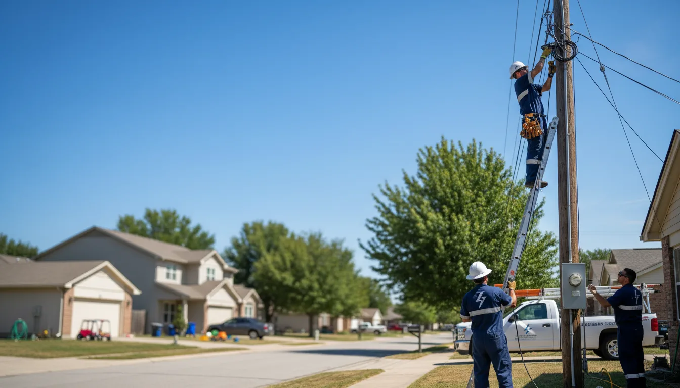 Residential electrician providing installation services in Morgan, PA